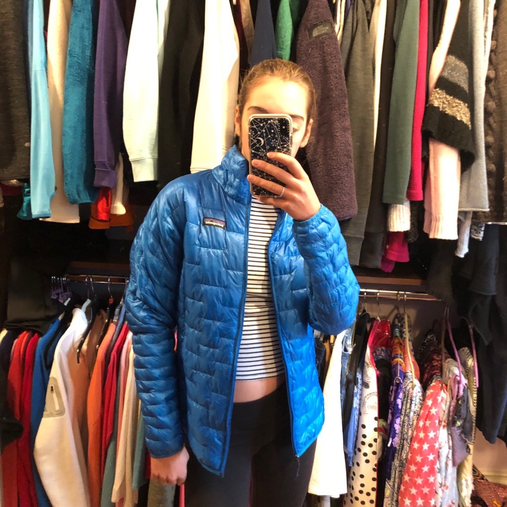 NWT blue pategonia puffer jacket